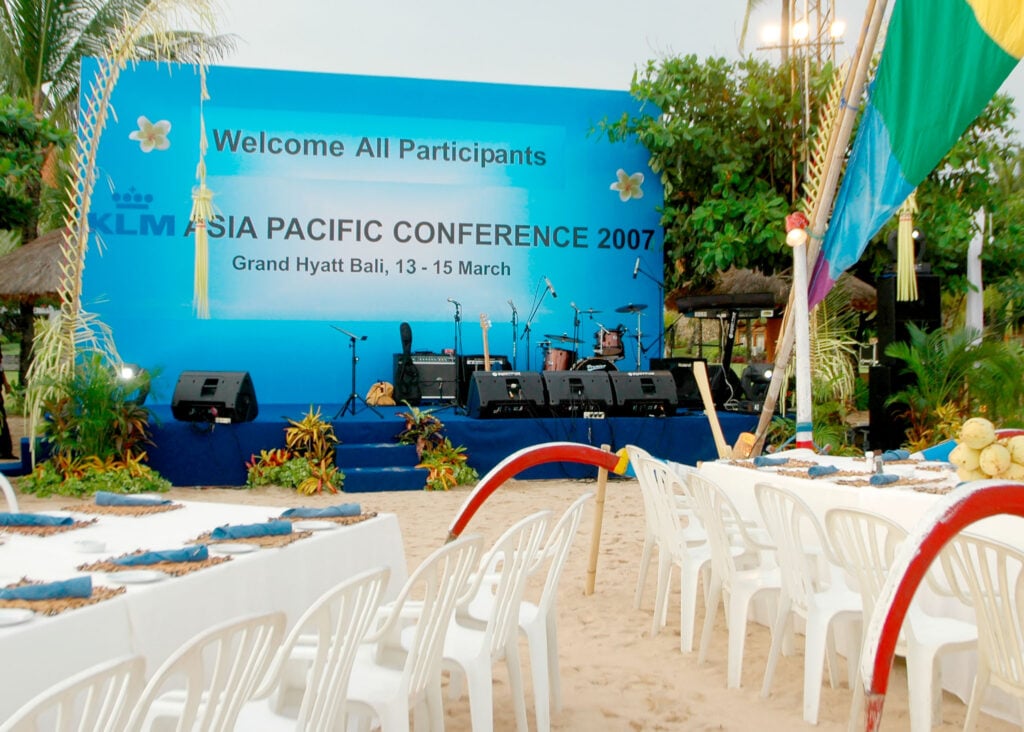 Portfolio photograph: Event setting