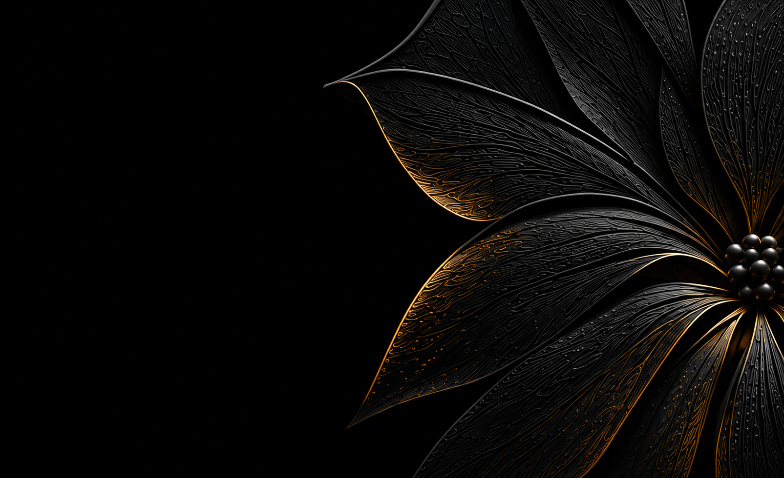 Blackflower botanical relief
