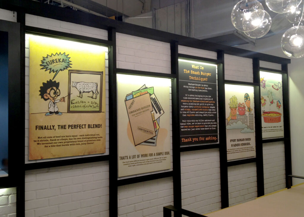 Portfolio photograph: Installed graphic panels